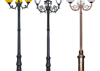 6 mẫu cột đèn sân vườn 4 bóng được ưa chuộng nhất - Giá rẻ tại Đà Nẵng