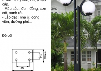 Top 4 cột đèn trang trí sân vườn tại Đà Nẵng được sử dụng nhiều nhất